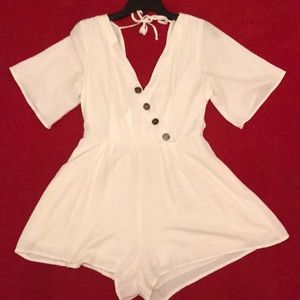 francescas super cute white romper !!